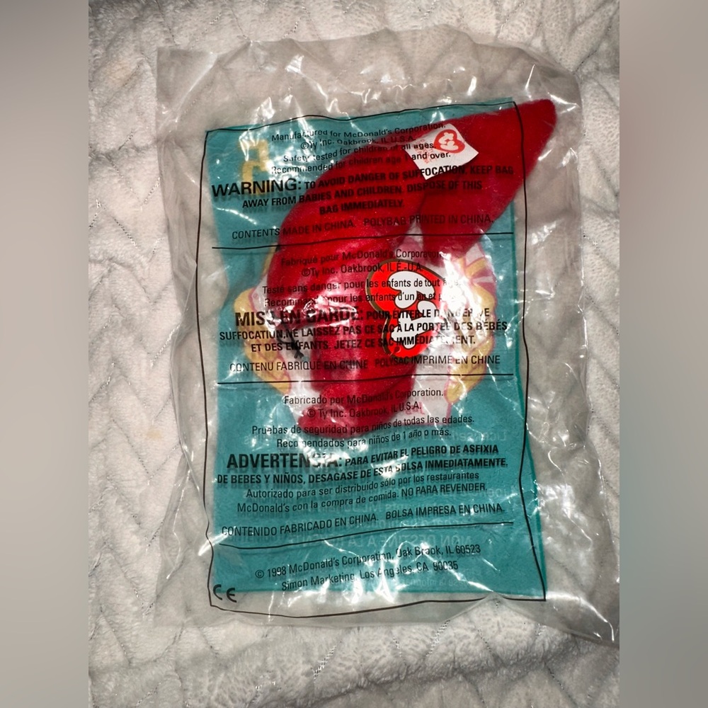 1998 Mcdonalds ‘Pinchers’ Ty Toy